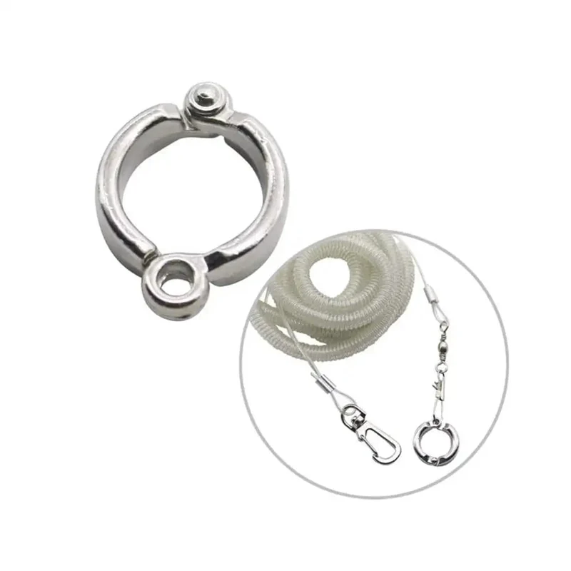 3M/6M Papageien-Vogel-Fliegen-Trainingsleine, ultraleichtes, flexibles Seil, Anti-Biss mit Beinring-Geschirr, Vogel-Trainingsseil im Freien