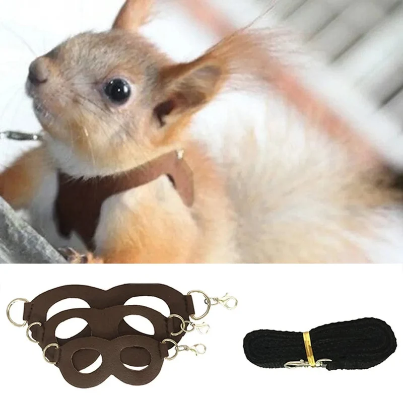Hamster Chinchilla Maus Ratte Eichhörnchen Geschirr Anti-beißen Strap Split Traktion Seil Kleine Haustier Ausbildung Leine Anti Verloren Seil