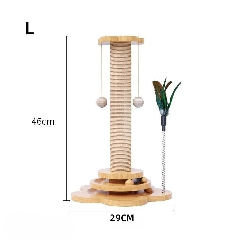 Haustier Katze Spielzeug Massivholz Katze Plattenspieler Lustige Katze Stick Bälle Langlebig Sisal Kratzbrett Katze Liefert Katze Greifen Spalte