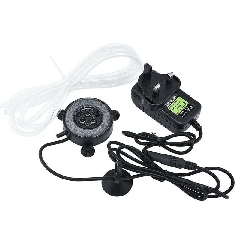 Tauchbares Unterwasser-Aquarium-Licht, Farbwechsel, LED-Luftlicht, Aquarium-Luftblase, 6-teilige Lampe, die Sauerstoff für das Aquarium herstellt