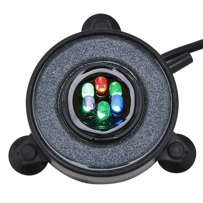 Tauchbares Unterwasser-Aquarium-Licht, Farbwechsel, LED-Luftlicht, Aquarium-Luftblase, 6-teilige Lampe, die Sauerstoff für das Aquarium herstellt