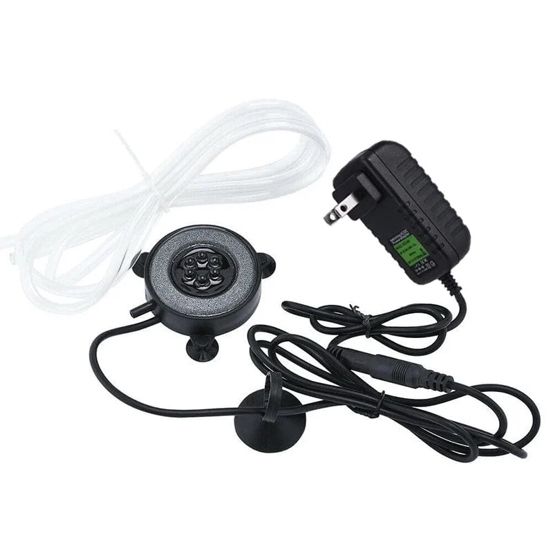 Tauchbares Unterwasser-Aquarium-Licht, Farbwechsel, LED-Luftlicht, Aquarium-Luftblase, 6-teilige Lampe, die Sauerstoff für das Aquarium herstellt