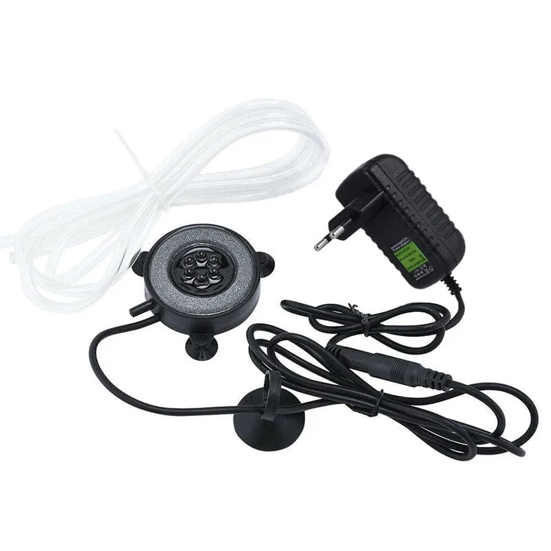 Tauchbares Unterwasser-Aquarium-Licht, Farbwechsel, LED-Luftlicht, Aquarium-Luftblase, 6-teilige Lampe, die Sauerstoff für das Aquarium herstellt
