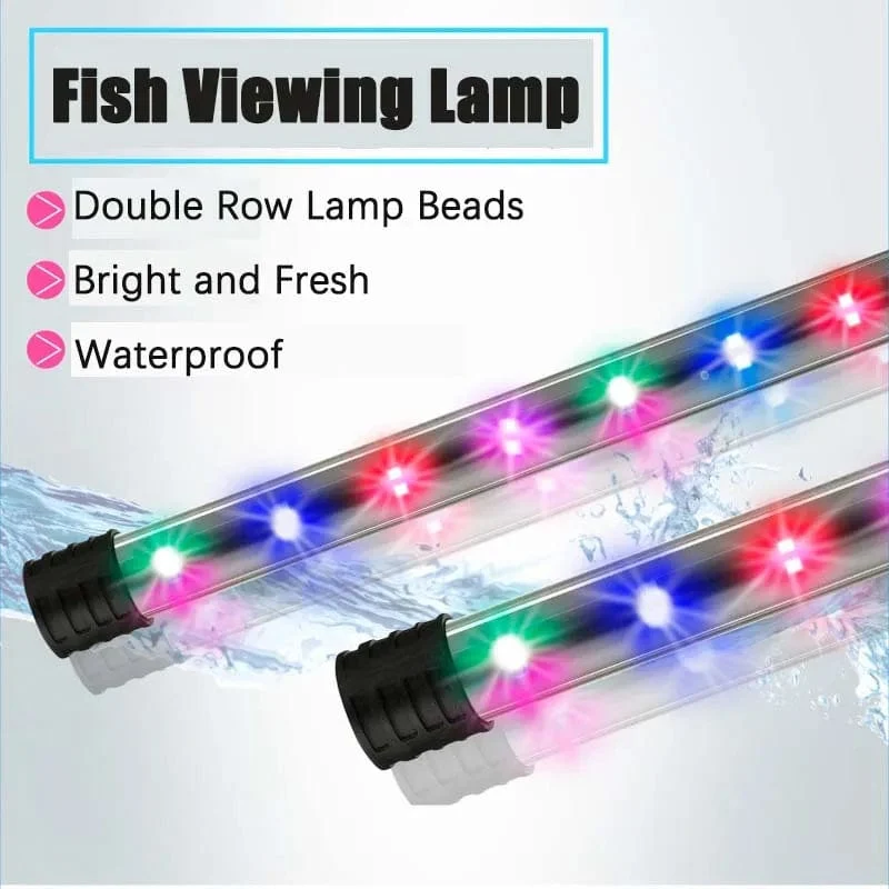 LED Aquarium Dekoration Licht Aquarium Beleuchtung Hängen Kit Wasserpflanze Licht Wasserdichte Clip auf Lampe 220-240 V