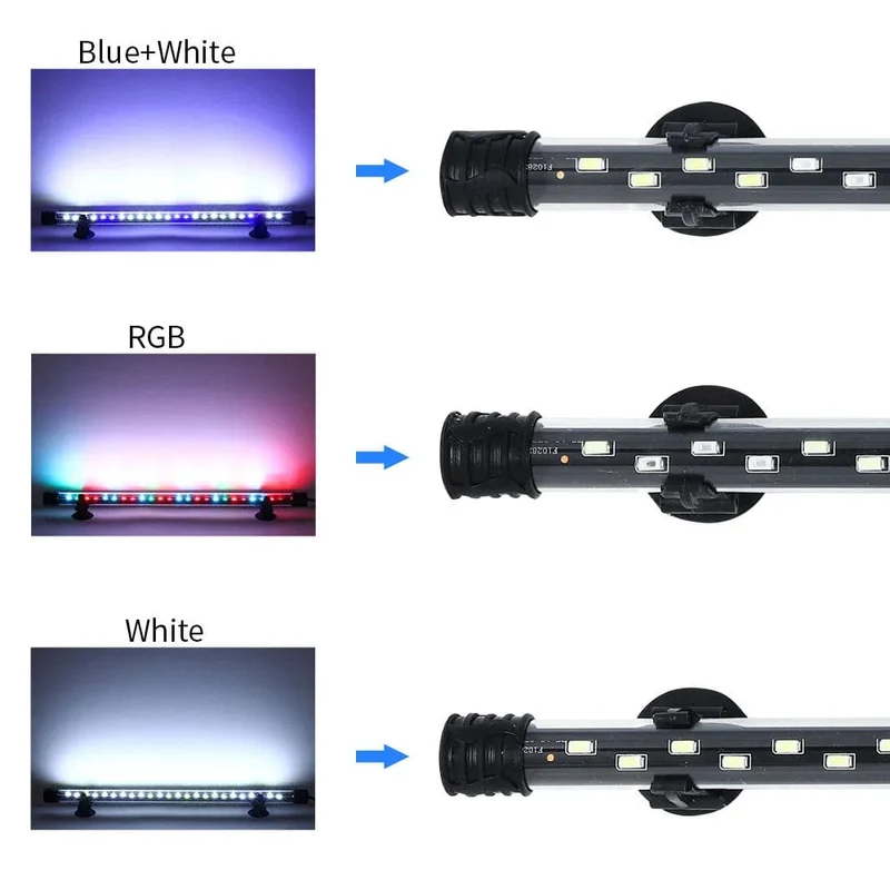 LED Aquarium Dekoration Licht Aquarium Beleuchtung Hängen Kit Wasserpflanze Licht Wasserdichte Clip auf Lampe 220-240 V
