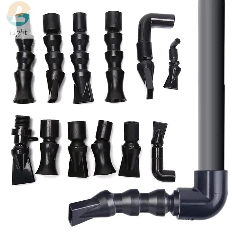 Aquariumpumpe, Entenschnabeldüse, einstellbare Aquariumfilterpumpe, rotierender Wasserauslass, Rücklaufrohrverbinder, Sanitärarmatur