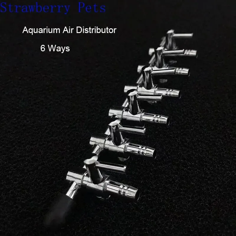 1 2 3 4 5 weg Aquarium Luft Splitter Ventil Fisch Tank Luftpumpe Flow Splitter Verteiler Pumpe Ventil Tap Hebel control Schalter Ventil