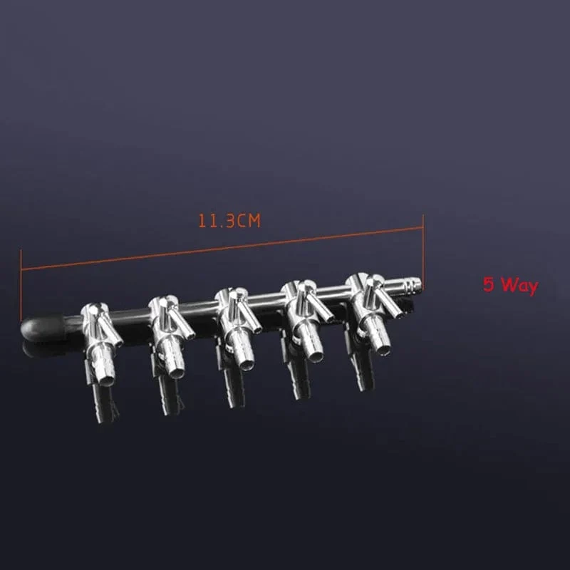 1 2 3 4 5 weg Aquarium Luft Splitter Ventil Fisch Tank Luftpumpe Flow Splitter Verteiler Pumpe Ventil Tap Hebel control Schalter Ventil