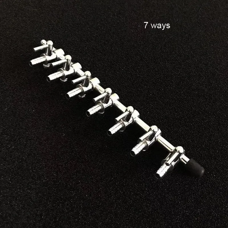 1 2 3 4 5 weg Aquarium Luft Splitter Ventil Fisch Tank Luftpumpe Flow Splitter Verteiler Pumpe Ventil Tap Hebel control Schalter Ventil
