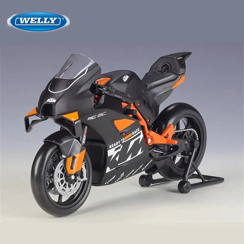 Welly 1:12 KTM RC 8C Legierung Straßenrennen Motorrad Modell Druckguss Metall Straßensport Cross-Country Motorrad Modell Kinder Geschenk