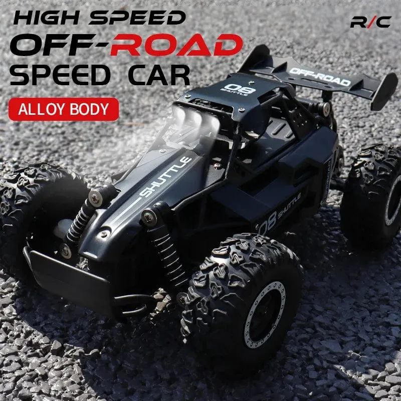 1:16 RC-Auto mit LED-Licht, 2.4 G, 2WD, 20 km/h, Hochgeschwindigkeits-Offroad-Klettern, ferngesteuertes Auto, Spielzeug, Geschenke für Kinder