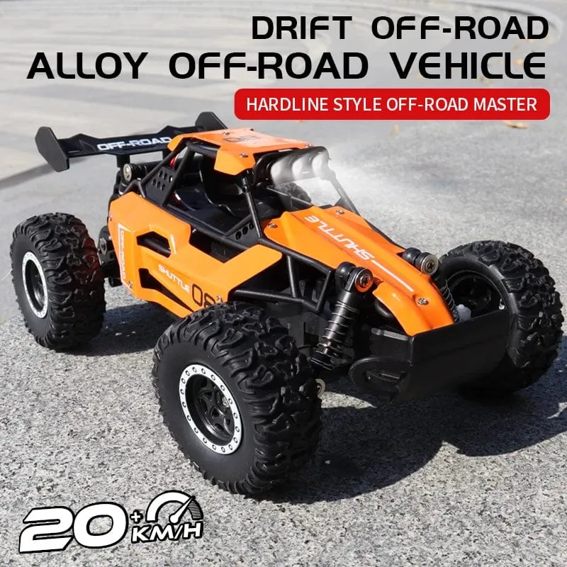 1:16 RC-Auto mit LED-Licht, 2.4 G, 2WD, 20 km/h, Hochgeschwindigkeits-Offroad-Klettern, ferngesteuertes Auto, Spielzeug, Geschenke für Kinder