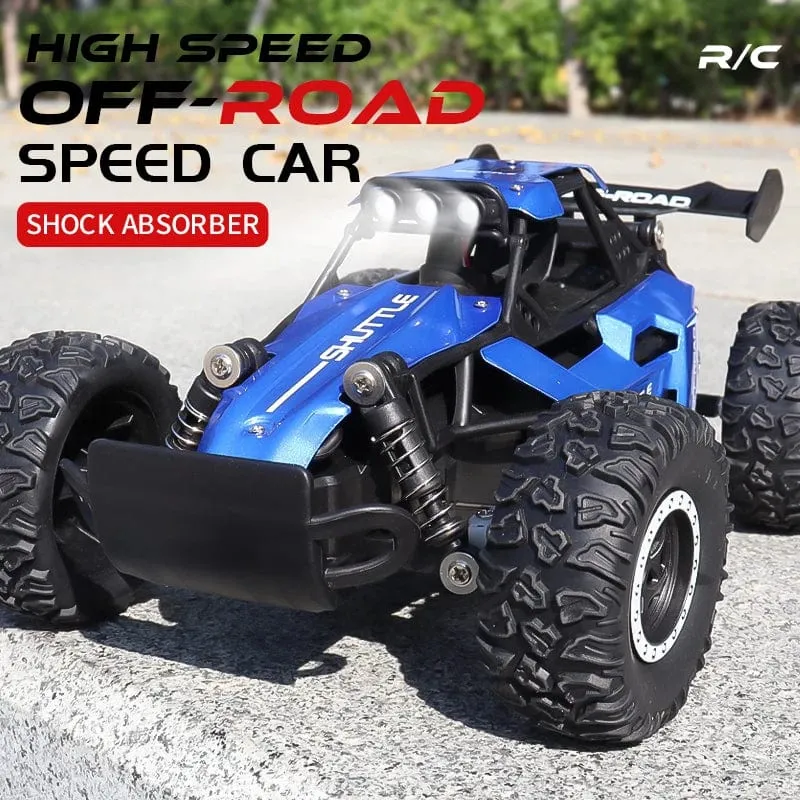 1:16 RC-Auto mit LED-Licht, 2.4 G, 2WD, 20 km/h, Hochgeschwindigkeits-Offroad-Klettern, ferngesteuertes Auto, Spielzeug, Geschenke für Kinder