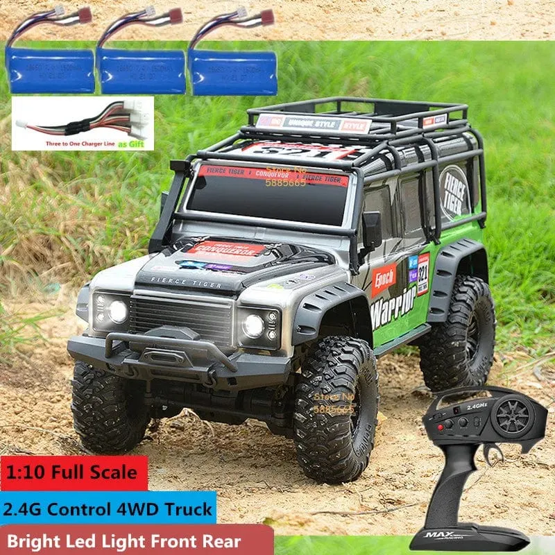 4WD 45 Grad Klettern RC Off-Road Crawler 2.4G 4WD 1/10 Professioneller großer RC Truck Einzelradaufhängung RC Racing Drift Car