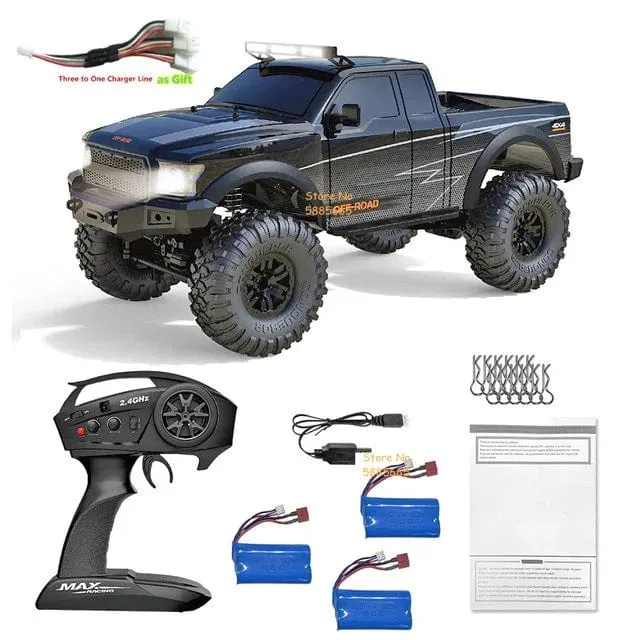 4WD 45 Grad Klettern RC Off-Road Crawler 2.4G 4WD 1/10 Professioneller großer RC Truck Einzelradaufhängung RC Racing Drift Car