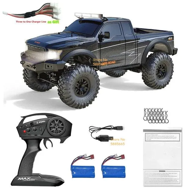 4WD 45 Grad Klettern RC Off-Road Crawler 2.4G 4WD 1/10 Professioneller großer RC Truck Einzelradaufhängung RC Racing Drift Car