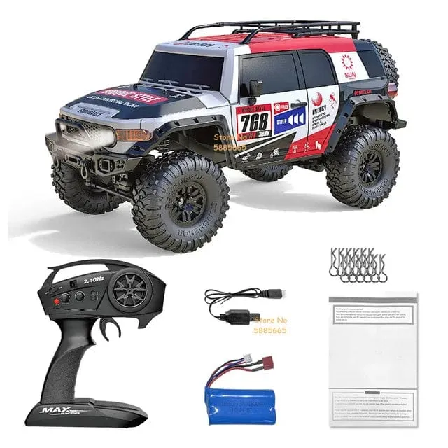 4WD 45 Grad Klettern RC Off-Road Crawler 2.4G 4WD 1/10 Professioneller großer RC Truck Einzelradaufhängung RC Racing Drift Car