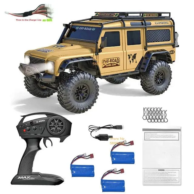 4WD 45 Grad Klettern RC Off-Road Crawler 2.4G 4WD 1/10 Professioneller großer RC Truck Einzelradaufhängung RC Racing Drift Car