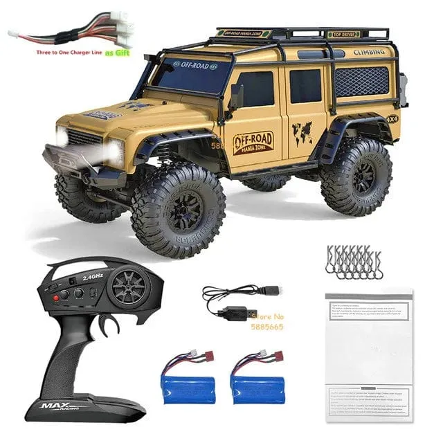 4WD 45 Grad Klettern RC Off-Road Crawler 2.4G 4WD 1/10 Professioneller großer RC Truck Einzelradaufhängung RC Racing Drift Car