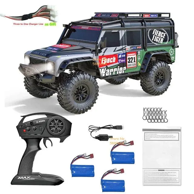 4WD 45 Grad Klettern RC Off-Road Crawler 2.4G 4WD 1/10 Professioneller großer RC Truck Einzelradaufhängung RC Racing Drift Car