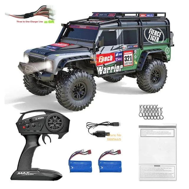 4WD 45 Grad Klettern RC Off-Road Crawler 2.4G 4WD 1/10 Professioneller großer RC Truck Einzelradaufhängung RC Racing Drift Car