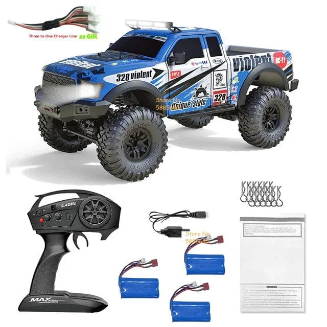 4WD 45 Grad Klettern RC Off-Road Crawler 2.4G 4WD 1/10 Professioneller großer RC Truck Einzelradaufhängung RC Racing Drift Car