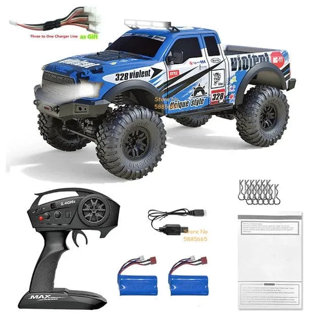 4WD 45 Grad Klettern RC Off-Road Crawler 2.4G 4WD 1/10 Professioneller großer RC Truck Einzelradaufhängung RC Racing Drift Car