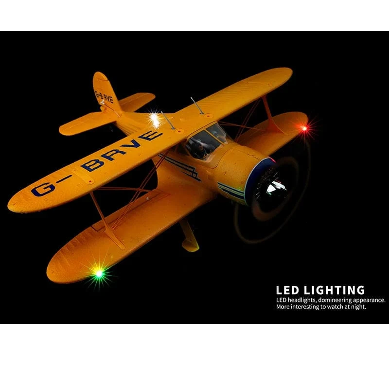 2023 neue WLtoys A300-Beech D17S RC Flugzeug RTF EPP 4CH Doppeldecker Bürstenlosen Motor Mit LED 3D/6G Gyro Version Mode1/Mode2 Schalter