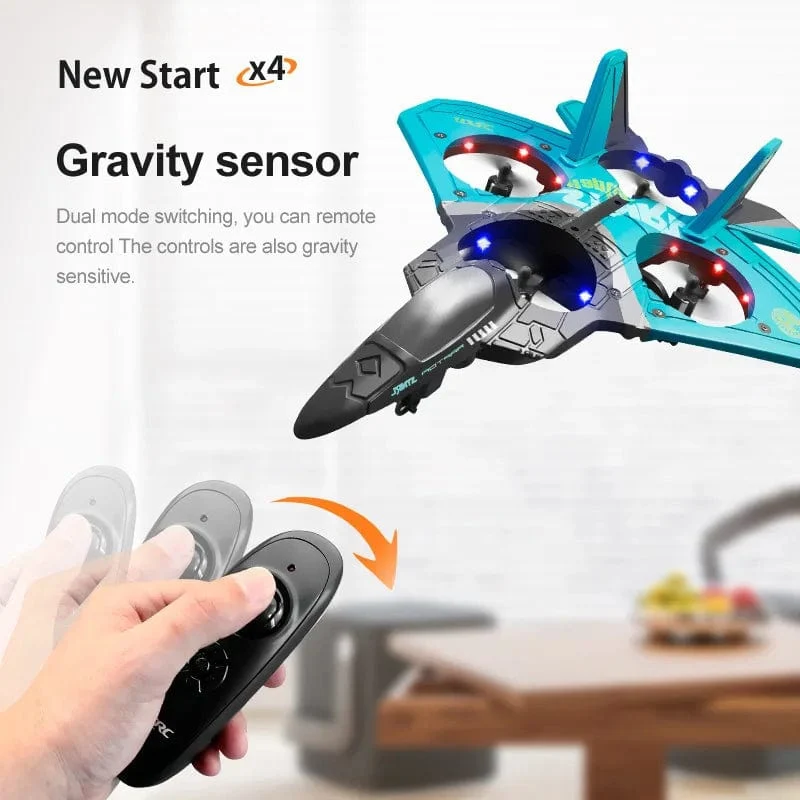 Kostenloser versand V17 Professionelle RC Flugzeug Drone 2.4G Schwerkraft Induktion RC Flugzeug Segelflugzeug Flugzeug EPP Schaum Junge Spielzeug Kinder geschenk