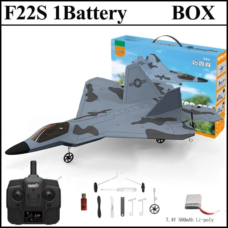 2024 neue F22S 2.4G 3CH 3D6G RC Flugzeug Raptor F22 Warplane WLtoys A180 Upgrade-Version LED Licht Mit gyroskop Aus Tür Spielzeug