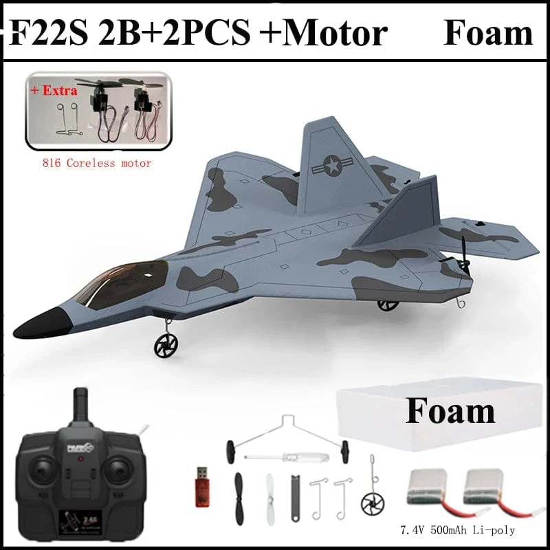 2024 neue F22S 2.4G 3CH 3D6G RC Flugzeug Raptor F22 Warplane WLtoys A180 Upgrade-Version LED Licht Mit gyroskop Aus Tür Spielzeug