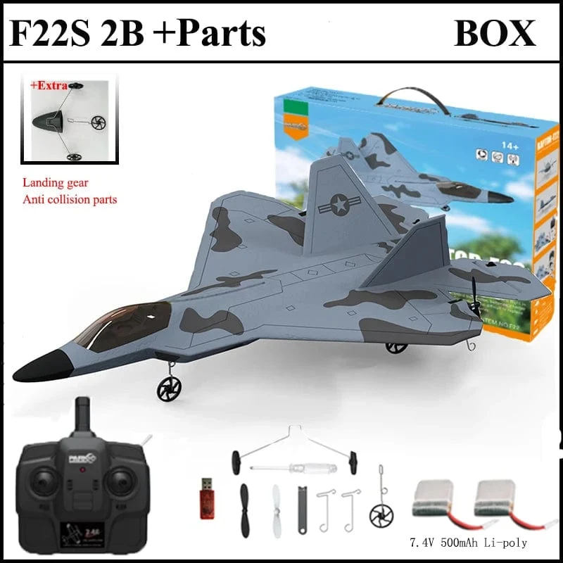 2024 neue F22S 2.4G 3CH 3D6G RC Flugzeug Raptor F22 Warplane WLtoys A180 Upgrade-Version LED Licht Mit gyroskop Aus Tür Spielzeug