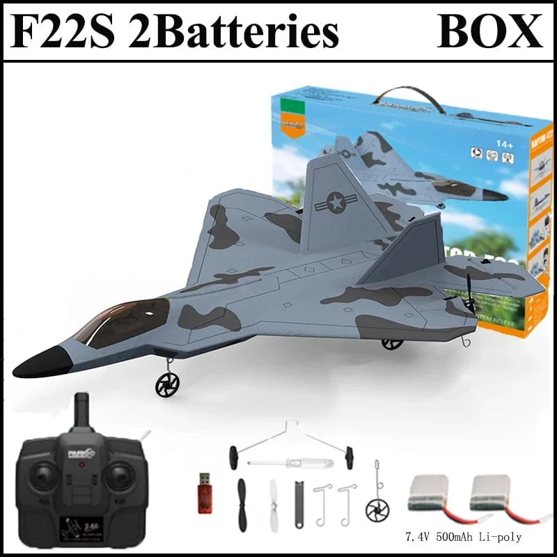 2024 neue F22S 2.4G 3CH 3D6G RC Flugzeug Raptor F22 Warplane WLtoys A180 Upgrade-Version LED Licht Mit gyroskop Aus Tür Spielzeug