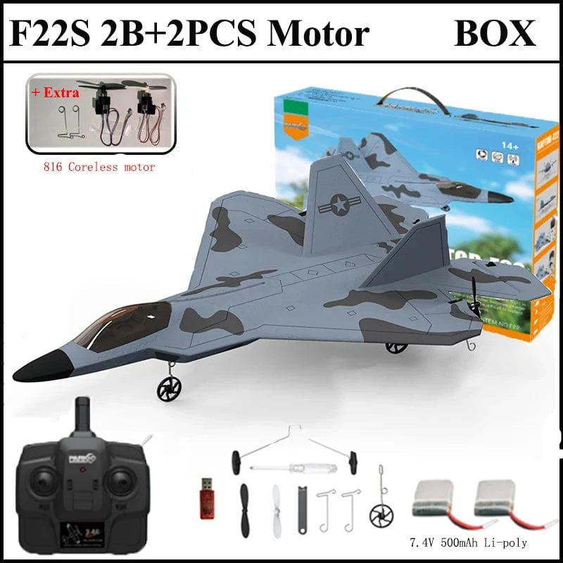 2024 neue F22S 2.4G 3CH 3D6G RC Flugzeug Raptor F22 Warplane WLtoys A180 Upgrade-Version LED Licht Mit gyroskop Aus Tür Spielzeug