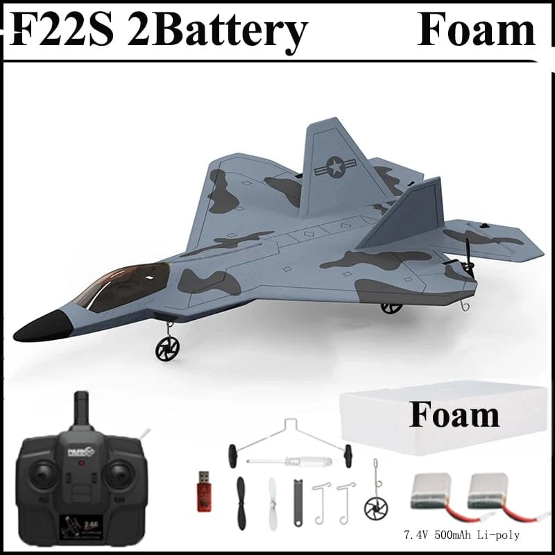 2024 neue F22S 2.4G 3CH 3D6G RC Flugzeug Raptor F22 Warplane WLtoys A180 Upgrade-Version LED Licht Mit gyroskop Aus Tür Spielzeug