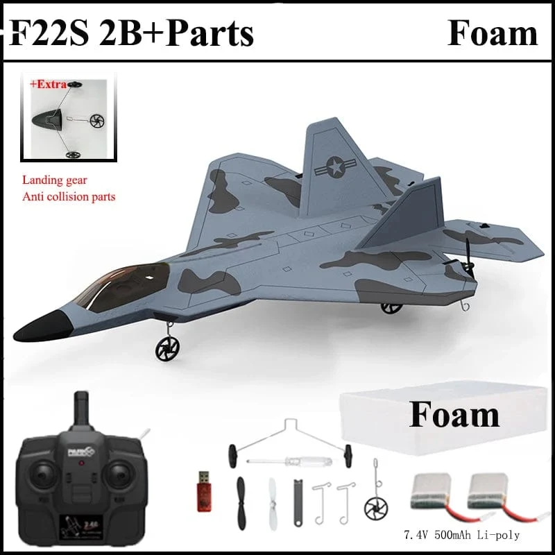 2024 neue F22S 2.4G 3CH 3D6G RC Flugzeug Raptor F22 Warplane WLtoys A180 Upgrade-Version LED Licht Mit gyroskop Aus Tür Spielzeug