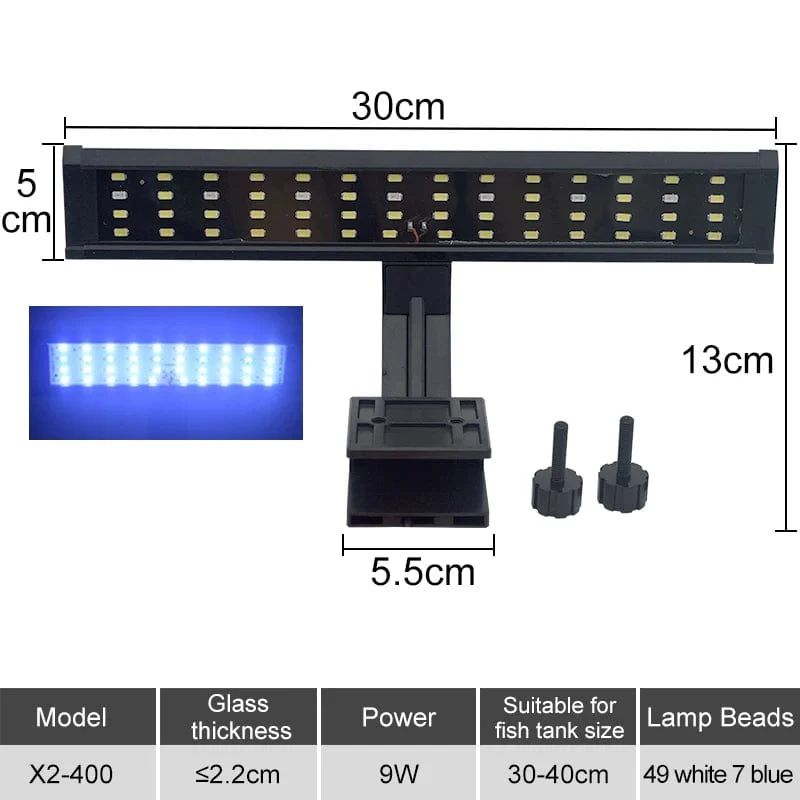 Aquarium LED Aquarium Licht Super Slim Pflanzen Wachsen Clip Lichter Lampe Aquatische Aquarium Lampen Beleuchtung 220V 5W/7W/9W/12W/16W