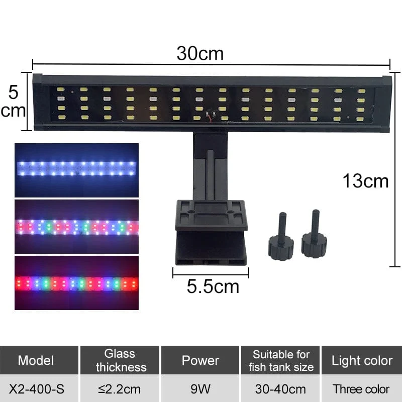 Aquarium LED Aquarium Licht Super Slim Pflanzen Wachsen Clip Lichter Lampe Aquatische Aquarium Lampen Beleuchtung 220V 5W/7W/9W/12W/16W