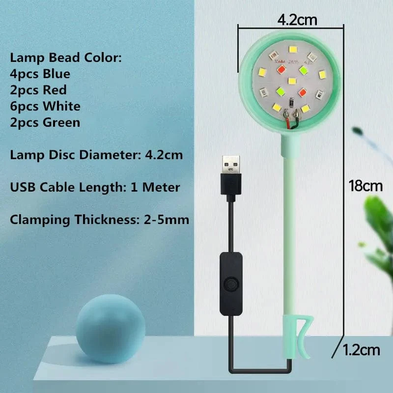 USB Aquarium Licht 3W 5V LED Wasserdicht Aquarium Beleuchtung Unterwasser Fisch Lampe Aquarien Dekor Pflanze Lampe Mini Fisch Tank Licht