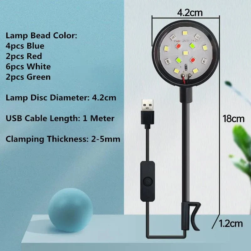 USB Aquarium Licht 3W 5V LED Wasserdicht Aquarium Beleuchtung Unterwasser Fisch Lampe Aquarien Dekor Pflanze Lampe Mini Fisch Tank Licht