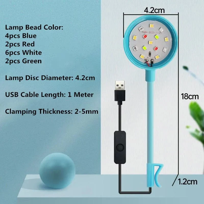 USB Aquarium Licht 3W 5V LED Wasserdicht Aquarium Beleuchtung Unterwasser Fisch Lampe Aquarien Dekor Pflanze Lampe Mini Fisch Tank Licht
