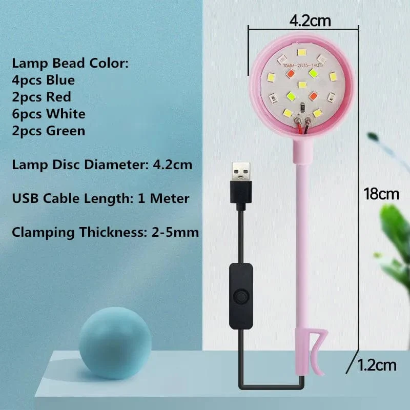 USB Aquarium Licht 3W 5V LED Wasserdicht Aquarium Beleuchtung Unterwasser Fisch Lampe Aquarien Dekor Pflanze Lampe Mini Fisch Tank Licht