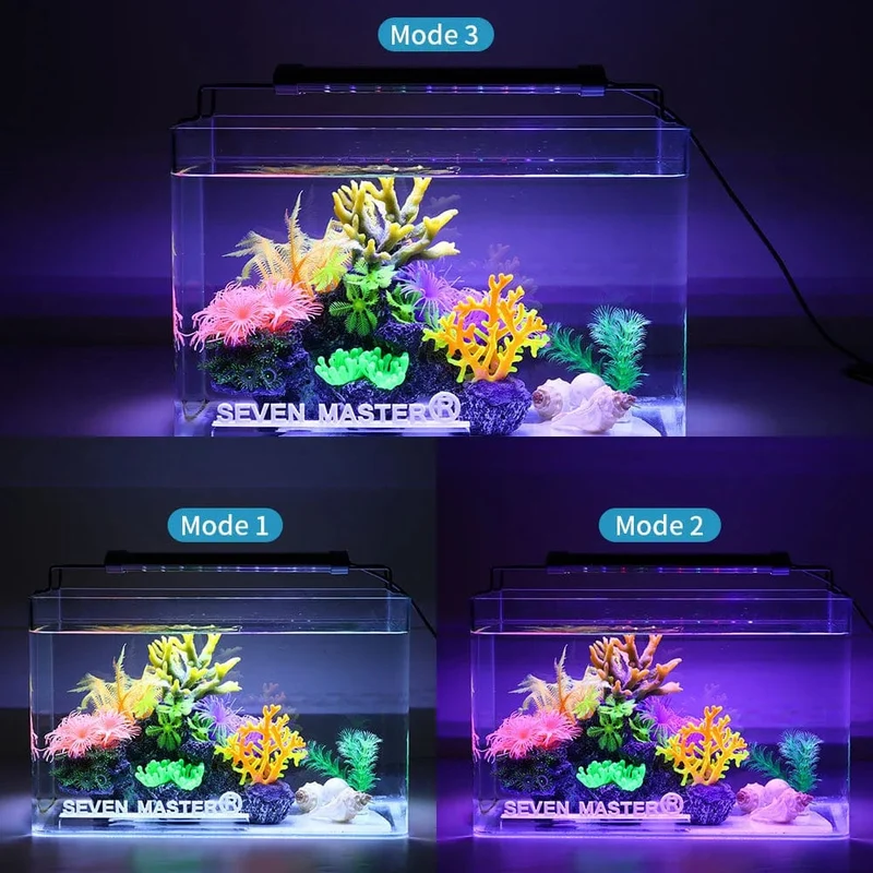 Aquarium LED-Licht Super Slim Fisch Tank Wasserpflanze wachsen Beleuchtung wasserdichte helle Clip-Lampe RGB LED 31-120cm für Fisch Tank