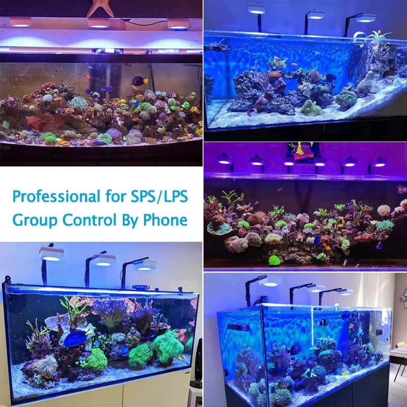 PopBloom RL90 WiFi Led Aquarium Licht Riff Licht Aquarium Tank Salzwasser Korallenriff Wachsen Meerwasser Marine Aquarium Tank Lampe