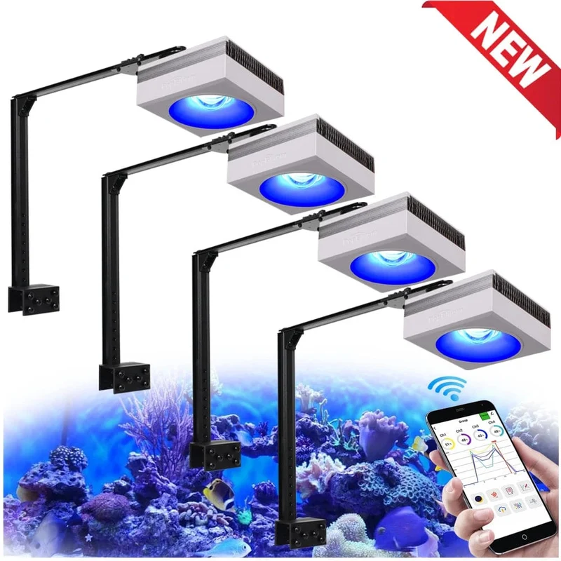 PopBloom RL90 WiFi Led Aquarium Licht Riff Licht Aquarium Tank Salzwasser Korallenriff Wachsen Meerwasser Marine Aquarium Tank Lampe