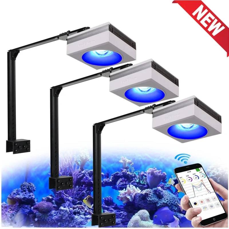 PopBloom RL90 WiFi Led Aquarium Licht Riff Licht Aquarium Tank Salzwasser Korallenriff Wachsen Meerwasser Marine Aquarium Tank Lampe