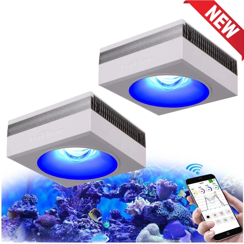 PopBloom RL90 WiFi Led Aquarium Licht Riff Licht Aquarium Tank Salzwasser Korallenriff Wachsen Meerwasser Marine Aquarium Tank Lampe