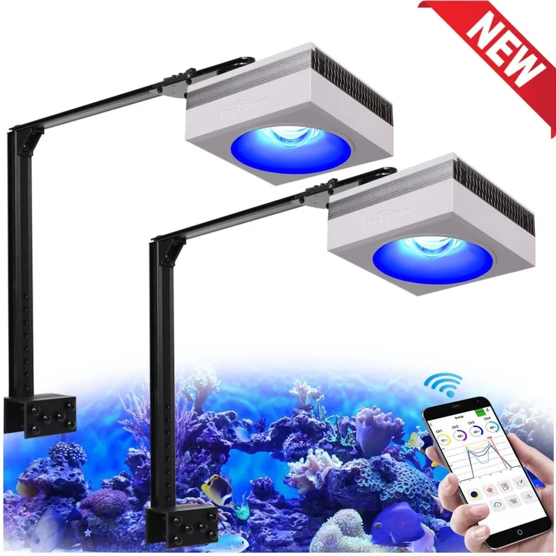 PopBloom RL90 WiFi Led Aquarium Licht Riff Licht Aquarium Tank Salzwasser Korallenriff Wachsen Meerwasser Marine Aquarium Tank Lampe