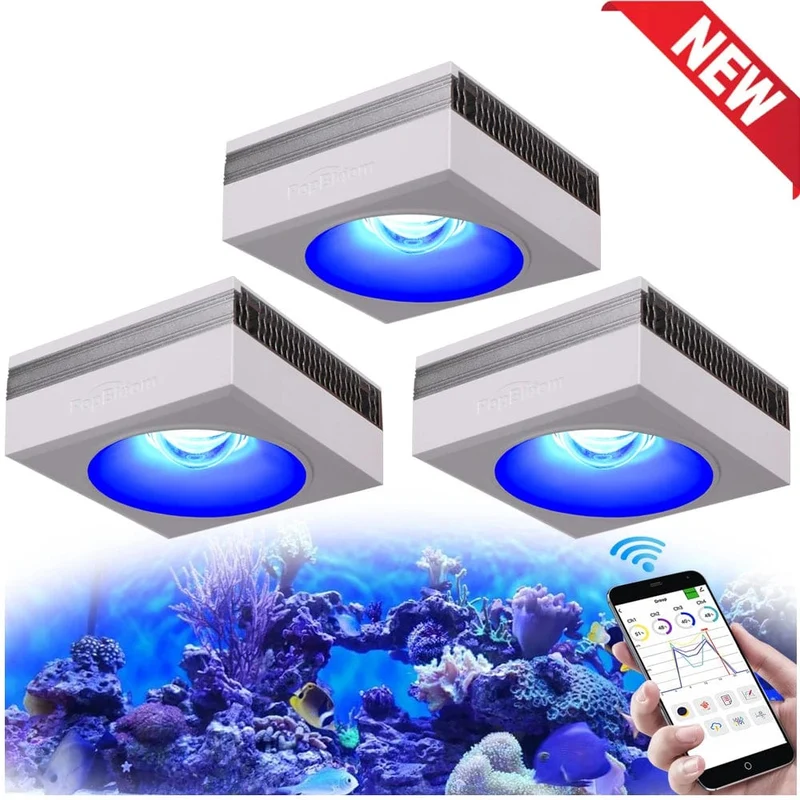 PopBloom RL90 WiFi Led Aquarium Licht Riff Licht Aquarium Tank Salzwasser Korallenriff Wachsen Meerwasser Marine Aquarium Tank Lampe