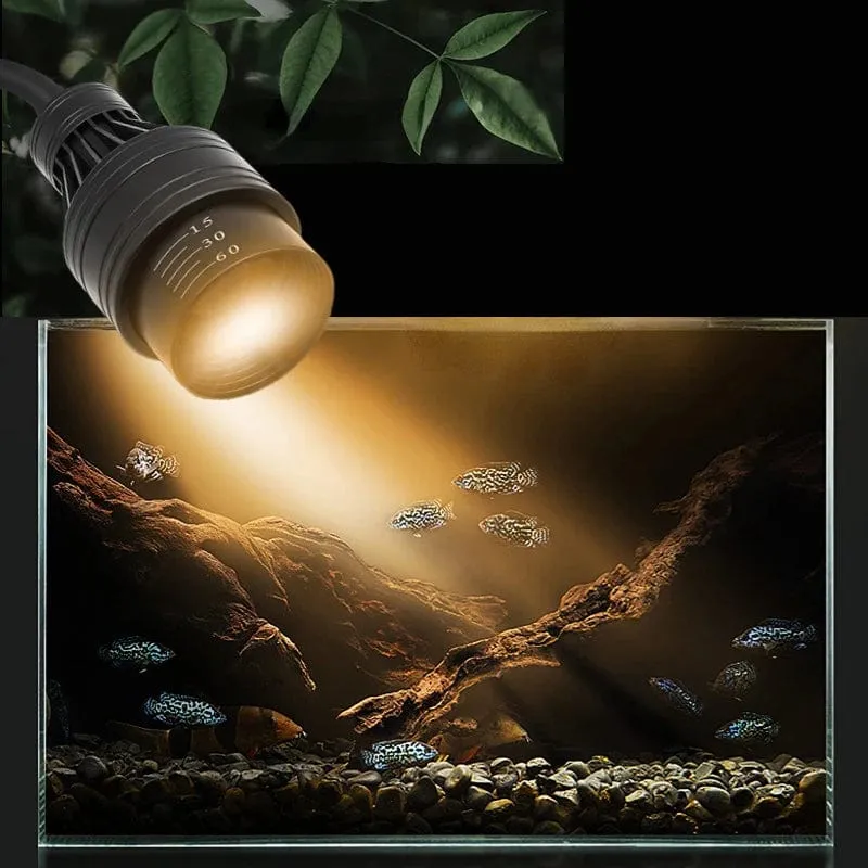 Aquarium Led Licht Aquarium Dekoration Einstellbarer Fokus Scheinwerfer Pflanzen Wachsen Lampe Schildkröte Reptilien Zubehör 5w 7w 9w 12w 15w
